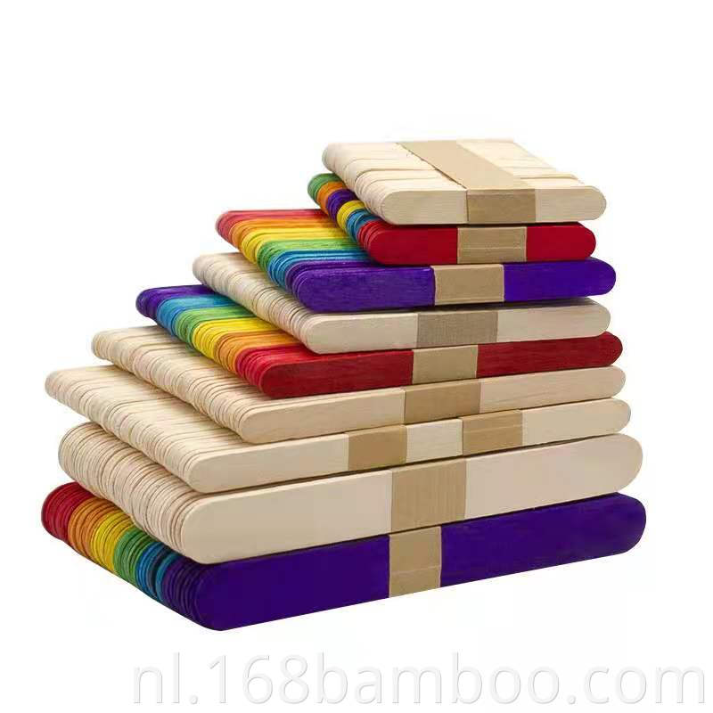 Colorful wood sticks